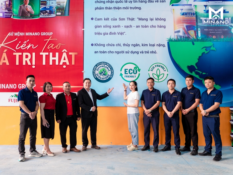 Quy trình sản xuất Sơn Minano tại nhà máy