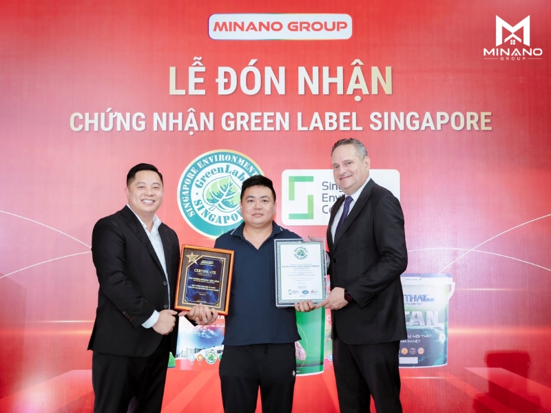 Sản phẩm Minano đạt Green Label Singapore