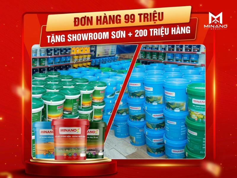 Gói showroom sơn Minano Group từ 99 triệu đồng