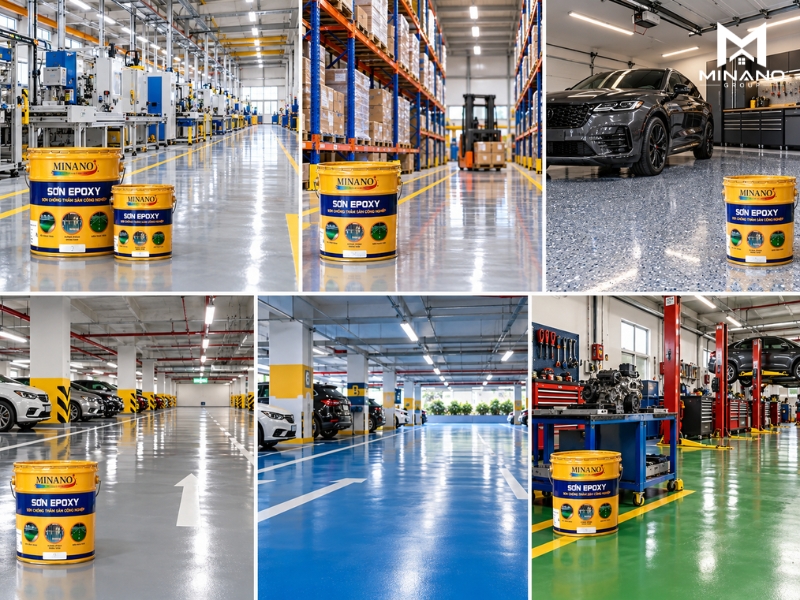 Sơn Epoxy dùng cho những công trình nào?